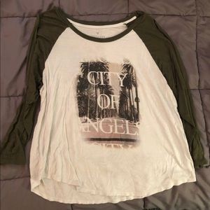 American Eagle City of Angels baseball tee